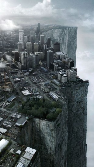 På kanten av stupet